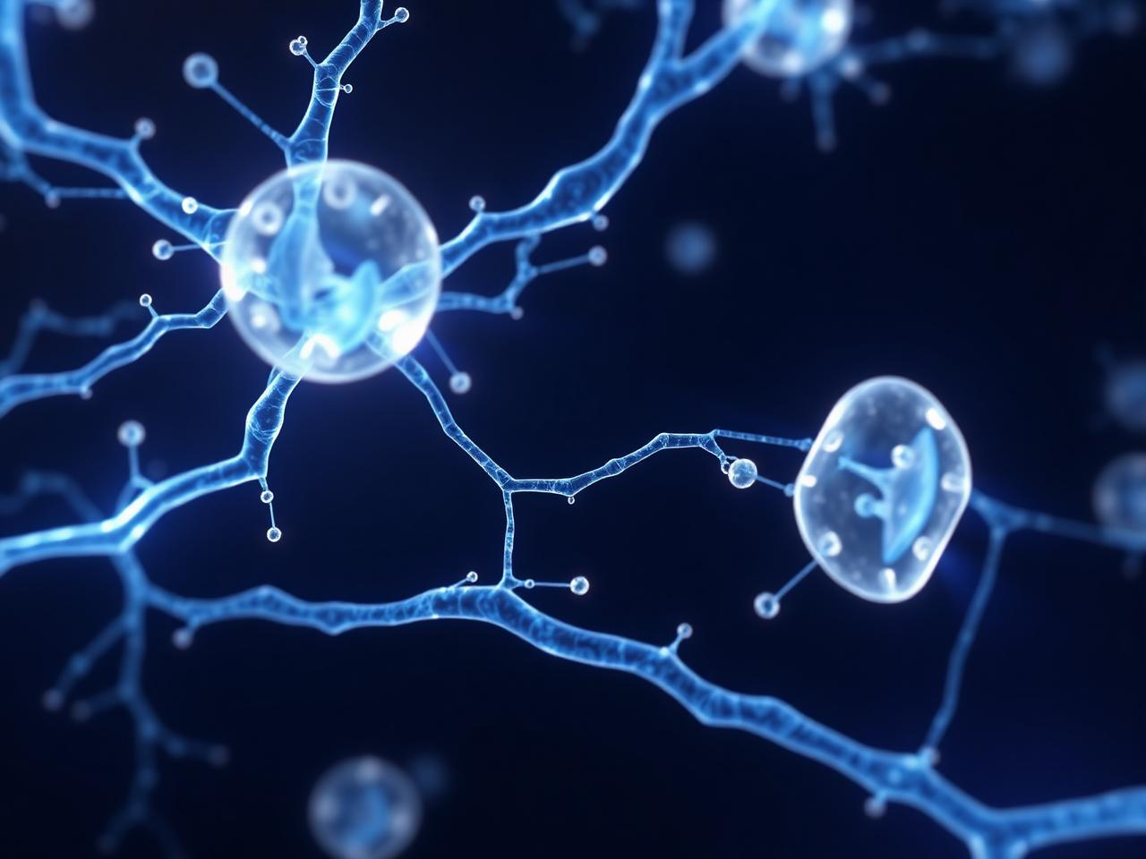 Abstract rendering of cellular structures within skin